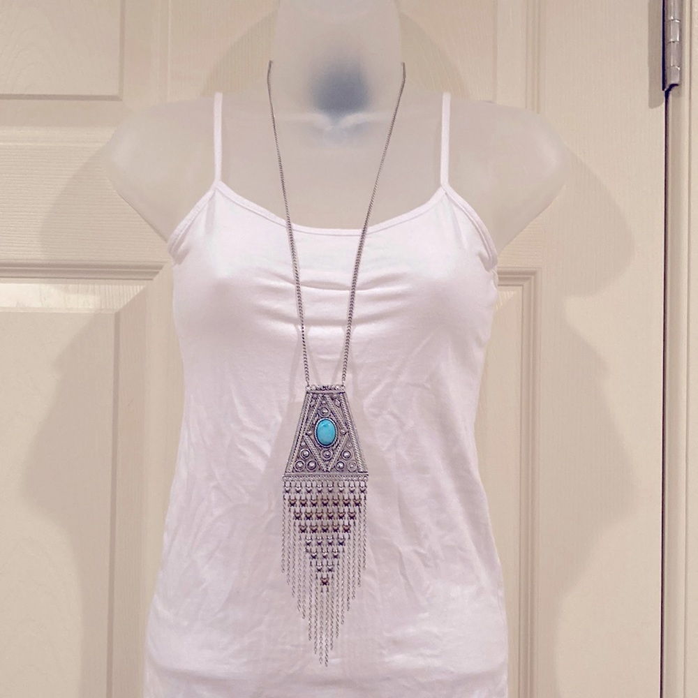 AEO tribal inspired long necklace